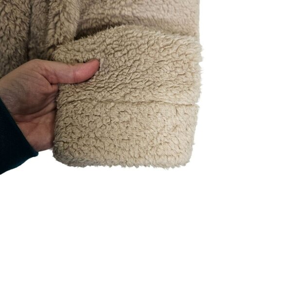 Calvin Klein Full Zip Tan Sherpa Jacket coat Size Large - Picture 10 of 13